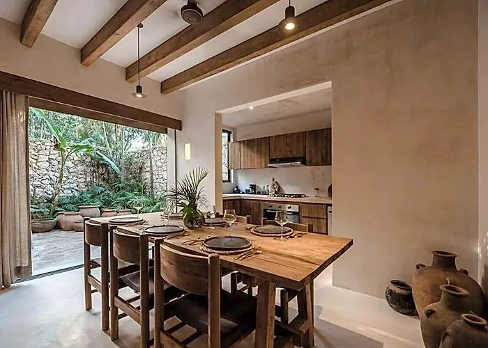 Hotel Boho Organic 3br Villa, Gated Community, Rooftop Tulum