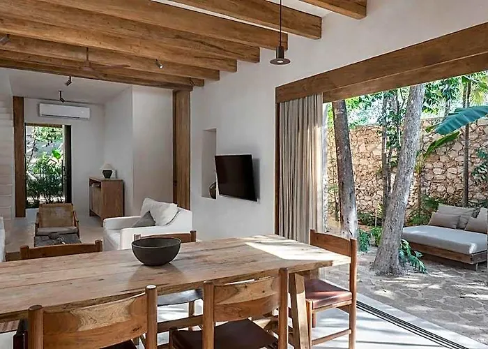 Boho Organic 3br Villa, Gated Community, Rooftop Tulum