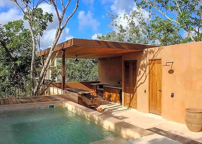 Hotel Boho Organic 3br Villa, Gated Community, Rooftop Tulum